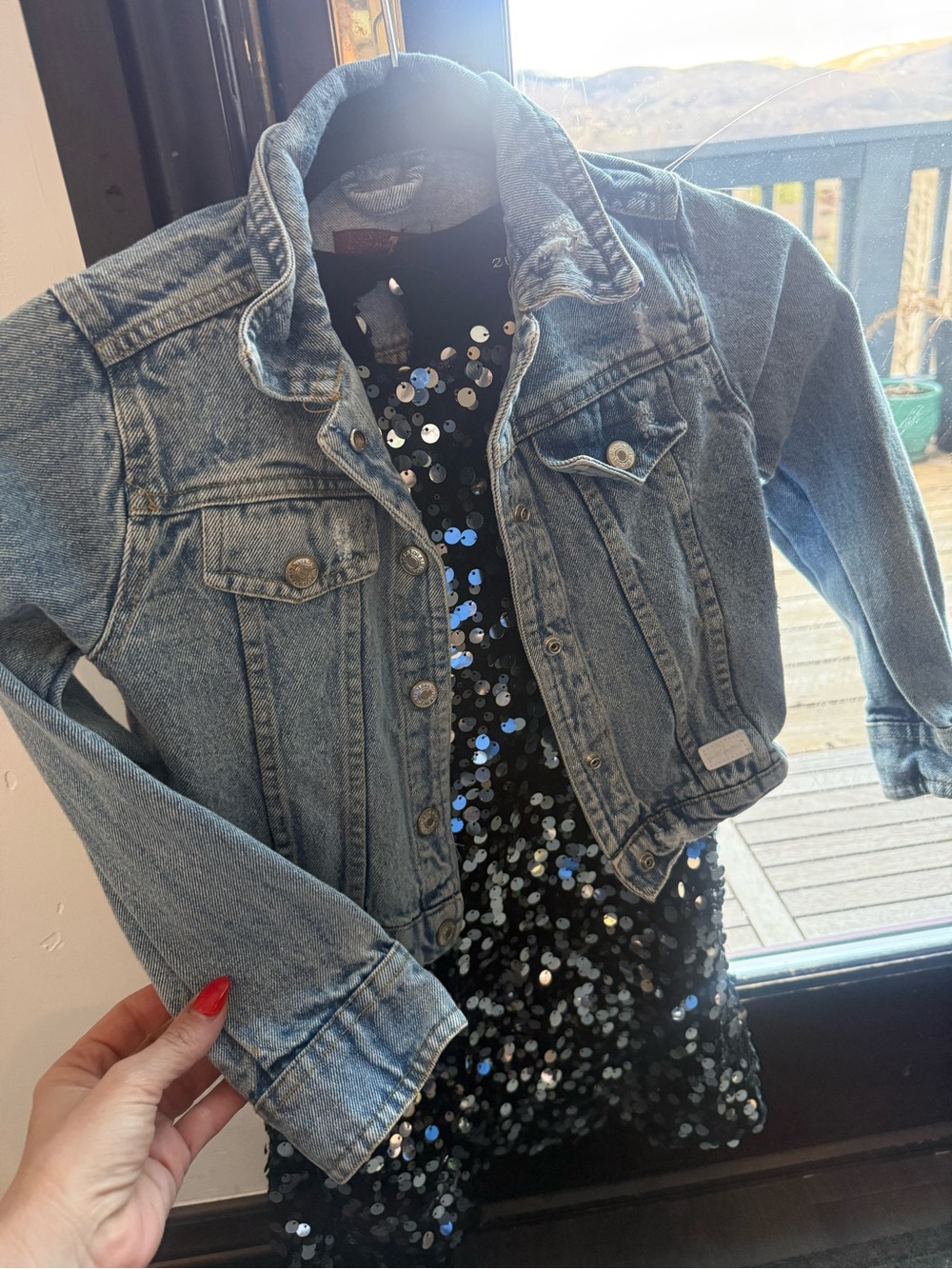 7 For All Mankind Light Blue Denim Jean Jacket